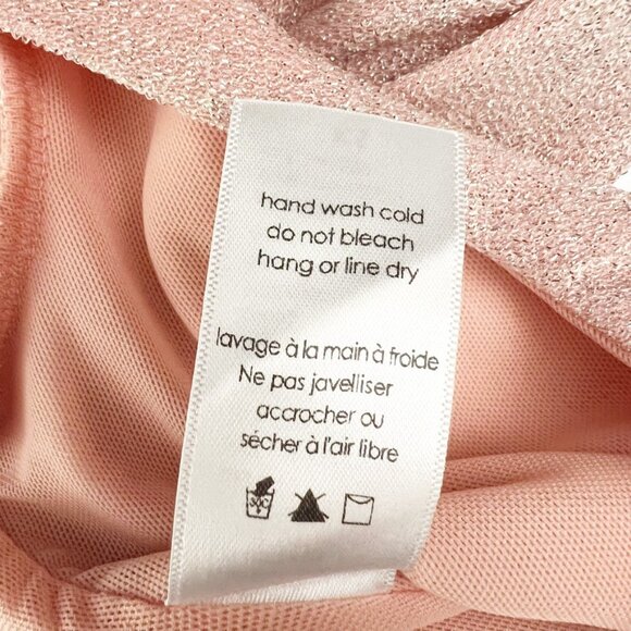 NEW Naked Wardrobe Dress Womens Size XS Brown Pink Cutout Long Sleeve Side Slit - Picture 8 of 16